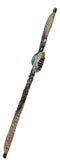 Western Fleur De Lis Floral Tooled Silver Scroll Filigree Turquoise Wall Cross