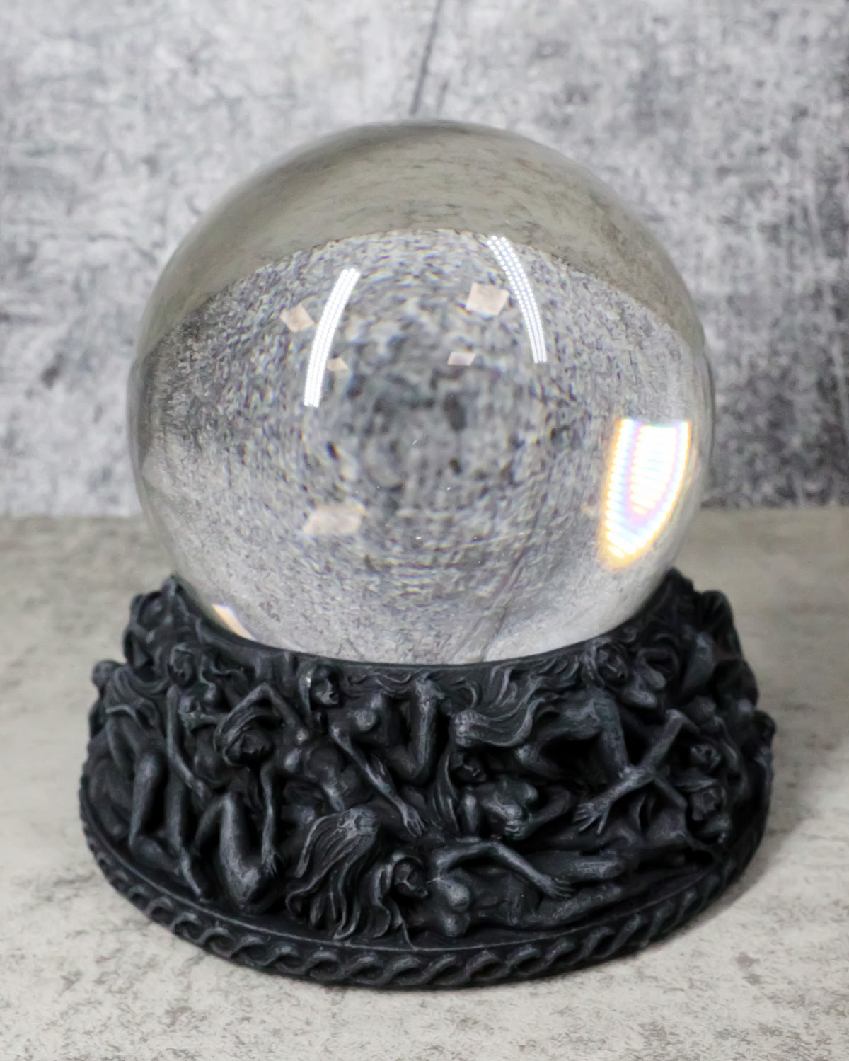 Occult Baphomet Sabbatic Goat Pentagram Erotica Base Stand For Crystal Ball
