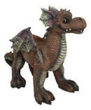 Snuggling Cozy Red Fire Dragon At Rest Planter Pot Garden Decor Figurine 11.25"L