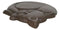 Set Of 3 Cast Iron Sleeping Kitty Cat Garden Stepping Stone Pave Foot Steps