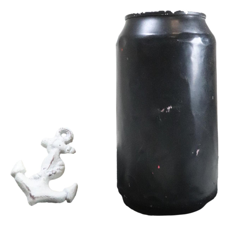 Set Of 6 Aged White Marine Sea Sailor Ship Anchor Drawer Cabinet Door Pull Knobs