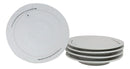 Pack Of 5 Ceramic Yukino Hana Snow Collection Large Round Dinner Plates 10" D