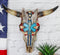 Rustic Western American Flag Doctor Nurse Caduceus Symbol Cow Skull Wall Decor
