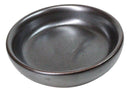Pack Of 6 Ceramic Tetsu Kesho Black Soy Sauce Oil Condiment Round Dishes Bowls