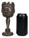 War Dog Skeleton Cranium Bullet Spiked Mohawk Skull Wine Goblet Chalice Cup