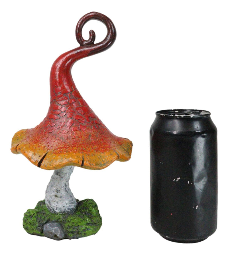 Enchanted Fairy Garden Whimsical Forest Cottage Crooked Mushroom Figurine 9"H