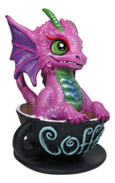 Ruth Thompson Artisan Coffee with Andi Drake Wyrmling Dragon In Cup Figurine