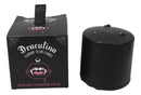 Set Of 2 Gothic Draculina Pink Vampire Tears Black Unscented Pillar Candles