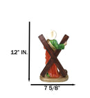 Apostle Disciple Of Jesus Saint Andrew With Saltire Cross Figurine 12" Series