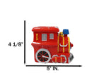 Red Colorful Choo Choo Train Locomotive Stationery Pencil Holder Figurine 5"L