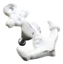 Set Of 6 Aged White Marine Sea Sailor Ship Anchor Drawer Cabinet Door Pull Knobs