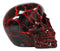 Red Lightning Thunder Bolt Punk Rock Black Skull Figurine Ossuary Macabre Art