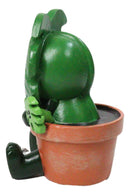 Furry Bones MonstyD Monstera Succulent Plant in Pot Skeleton Figurine Furrybones
