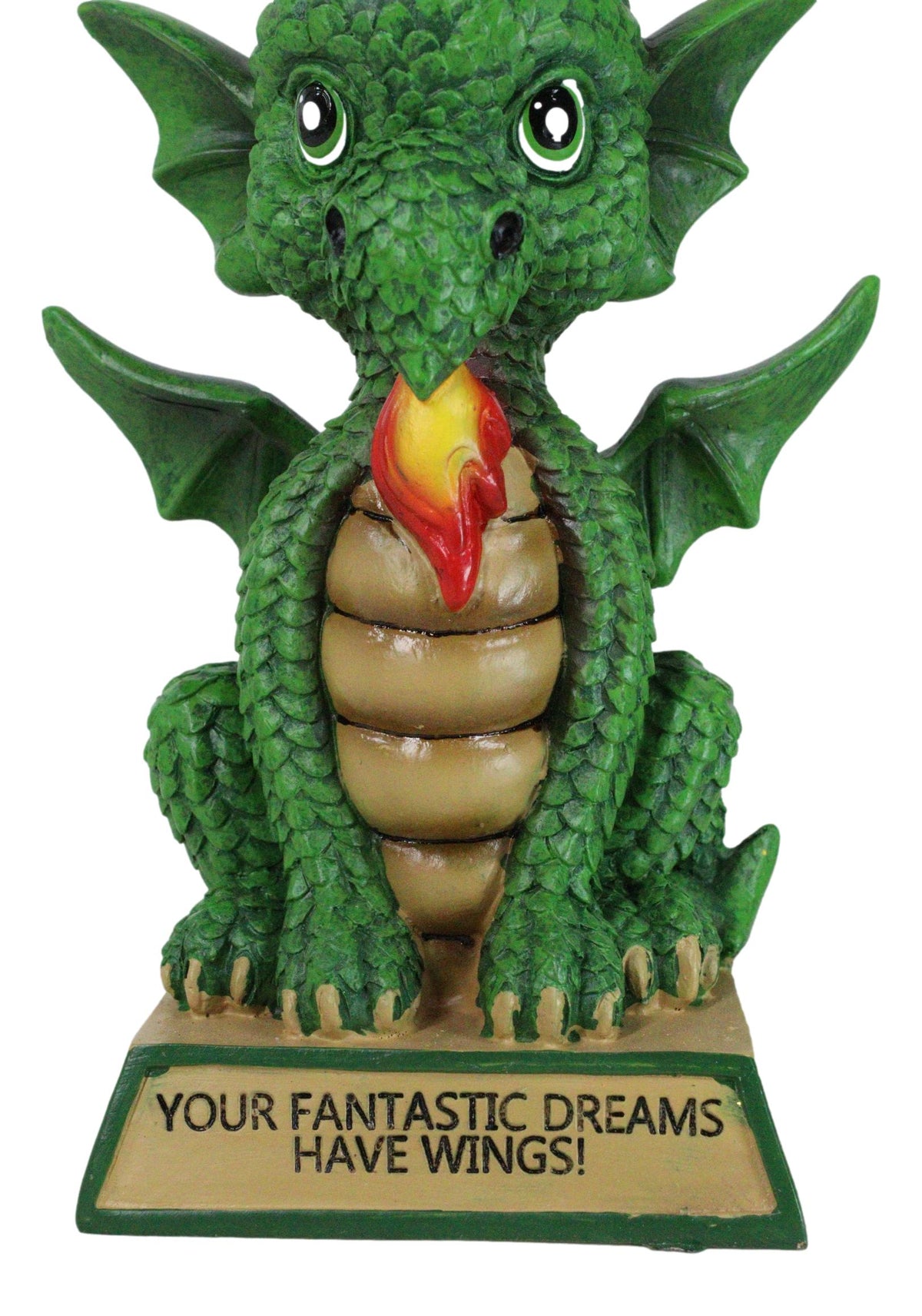 Green Koan Cartoon Chibi Dragon Figurine Your Fantastic Dreams Have Wings!