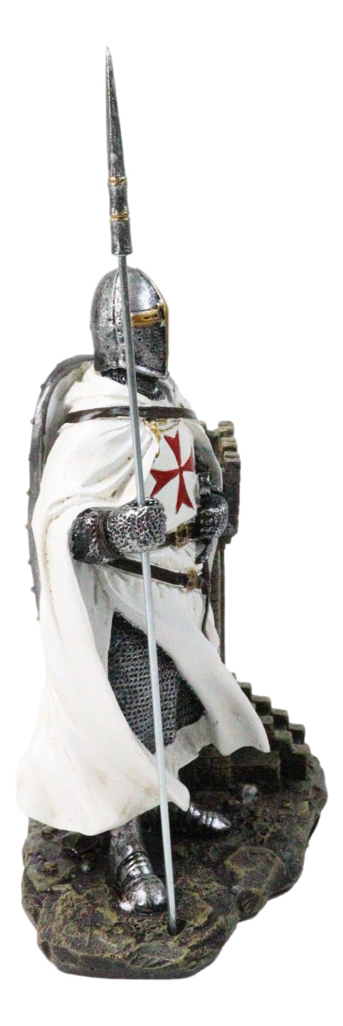 Ebros Templar Crusader Knight Castle Pen & Stationery Holder Figurine