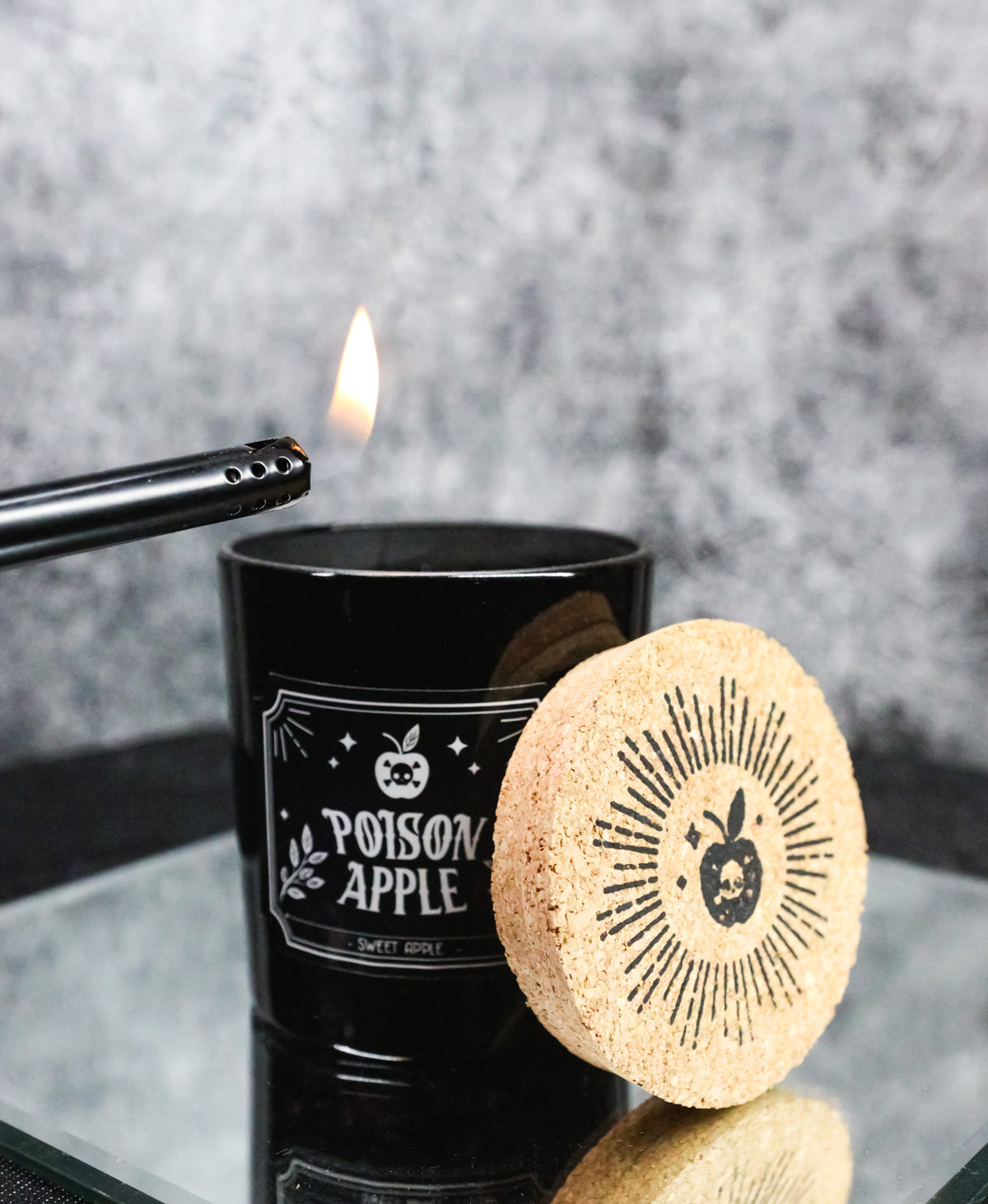 Midnight Ritual Poison Apple Sweet Apple Scented Pillar Candle Home Fragrance
