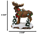 Christmas Moose Hanging Ornament Festive Elk Deer Colorful Holiday String Lights