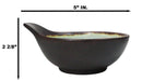 Pack Of 5 Blue Aozora Kannyu Small Ponzu Tonsui Miso Soup Bowls With Handle 5oz