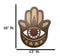 Hand of Fatima Hamsa Palm with Evil Eye Amulet of Protection MDF Wood Wall Decor
