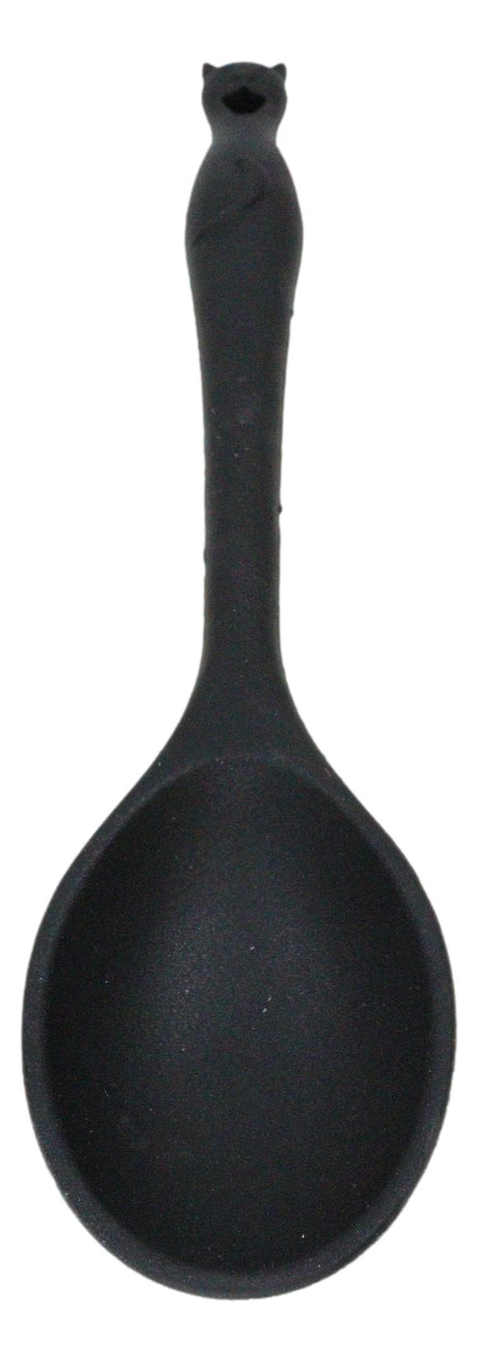 Wicca Gothic Witch Feline Cat Silicone Cooking Baking Chef Kitchen Utility Spoon - Ebros Gift