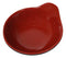 Pack Of 6 Red And Black Melamine Small Soup Salad Rice Bowls With Handle 5"L