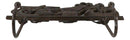 Rustic Cast Iron Retro Motorcycle Chopper Bike Wall Double Hooks Coat Hanger