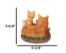 Bedtime Story Fox Snuggle Figurine Fox Family with Kits Woodland Sculpture