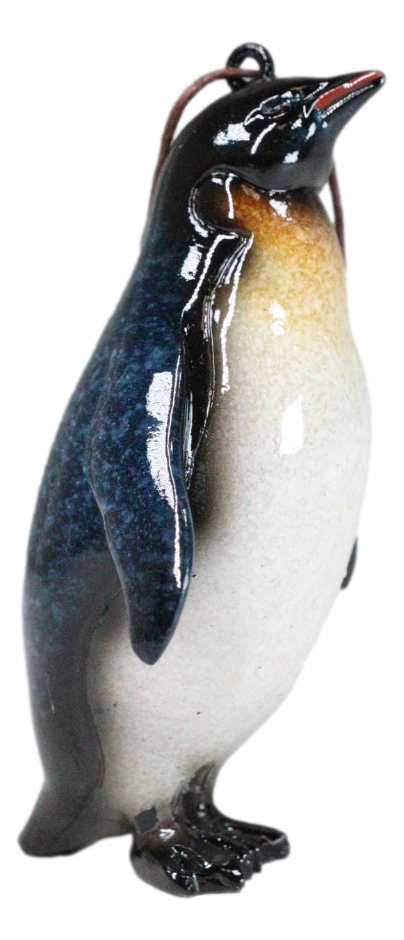Set Of 6 Nautical Emperor Penguins Ocean Marine Wall Decor Tree Ornaments