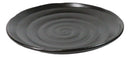 Pack Of 6 Black Kokuyo Minimalist Collection Porcelain Round Dinner Plates 9"D
