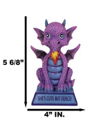 Violet Drake Koan Cartoon Chibi Dragon Fantasy Figurine She's Cute But Fierce