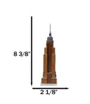 Aluminum And Mahogany New York Monument Empire State Building Art Deco Figurine