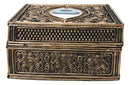 Auspicious Evil Eye Of Providence With Sacred Symbols Square Decorative Box
