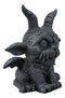 Gothic Agamon Bulldog Horned Gargoyle Figurine 5" H Mythical Fantasy Talisman