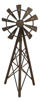 Rustic Country Farm Agricultural Windmill Outpost Wind Spinner Cast Iron Metal