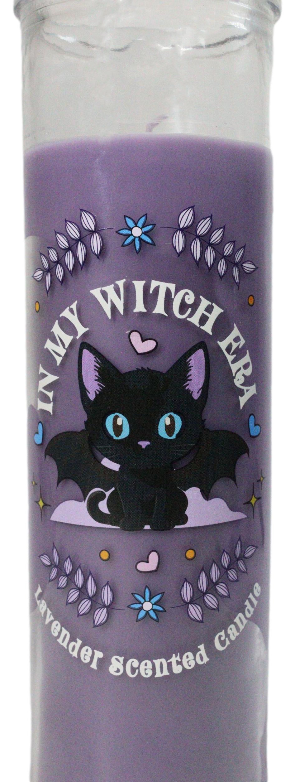Halloween Magic Of Whiskers and Wings Lavender Scented Black Cat Tube Candle