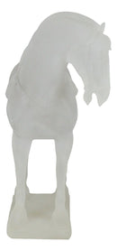 Ebros Acrylic Translucent Ming Terracotta War Horse Replica Statue 11.5" Long