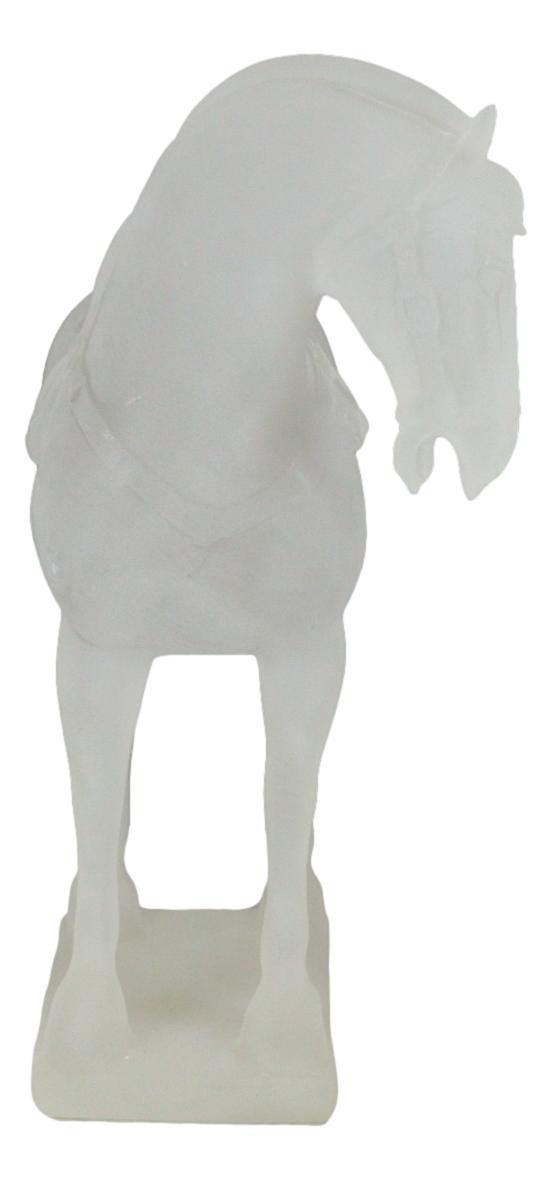 Ebros Acrylic Translucent Ming Terracotta War Horse Replica Statue 11.5" Long