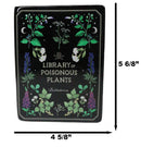 Witchcraft Magic Library of Poisonous Plants Ceramic Book Shaped Pot Vase - Ebros Gift