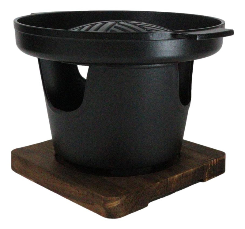 Portable Japanese BBQ Yakiniku Grill Aluminum Cooking Stove With Griddle Trivet