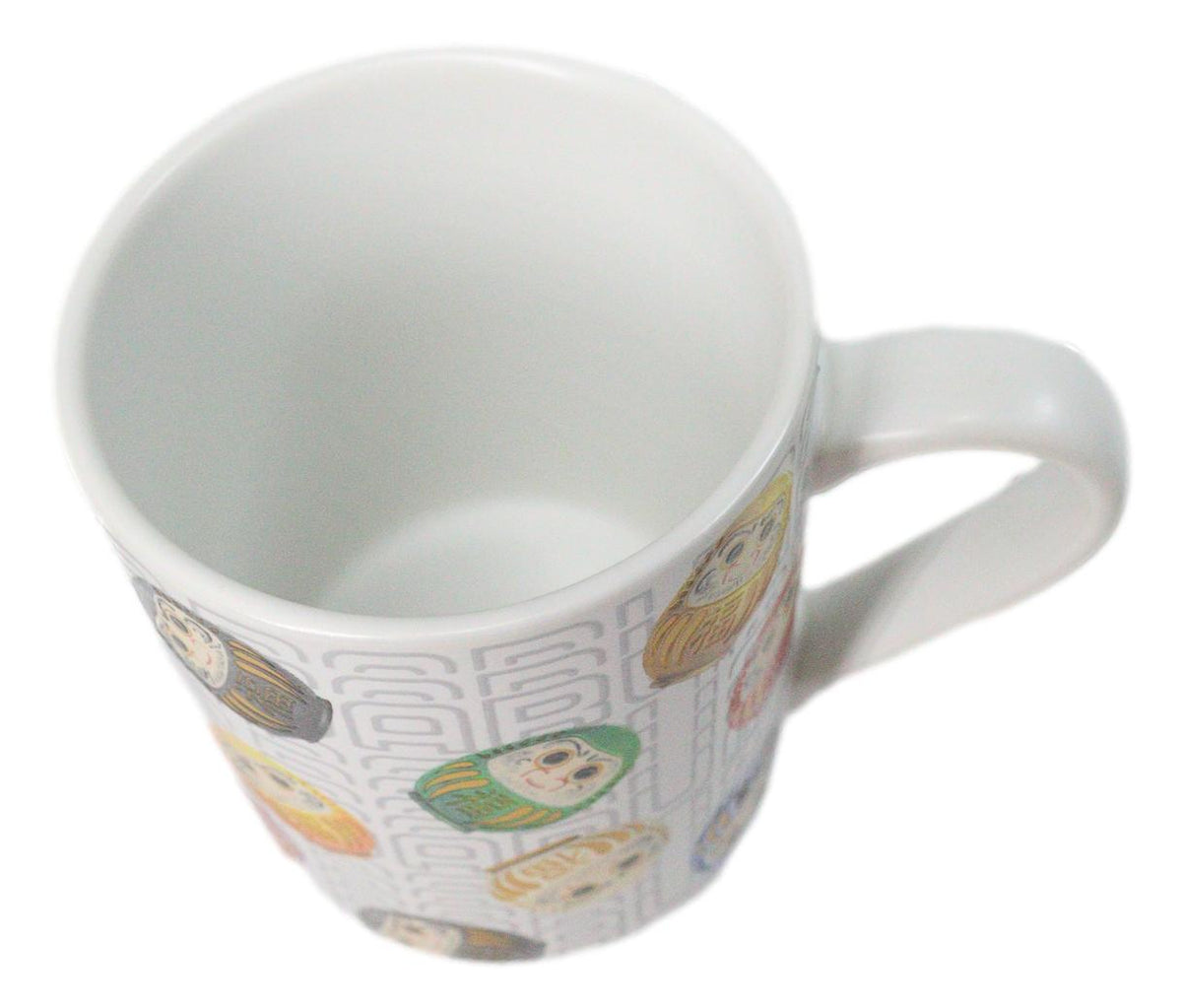 Japanese Icons Daruma Talisman Of Luck And Perseverance Textured Mug Cup 11oz