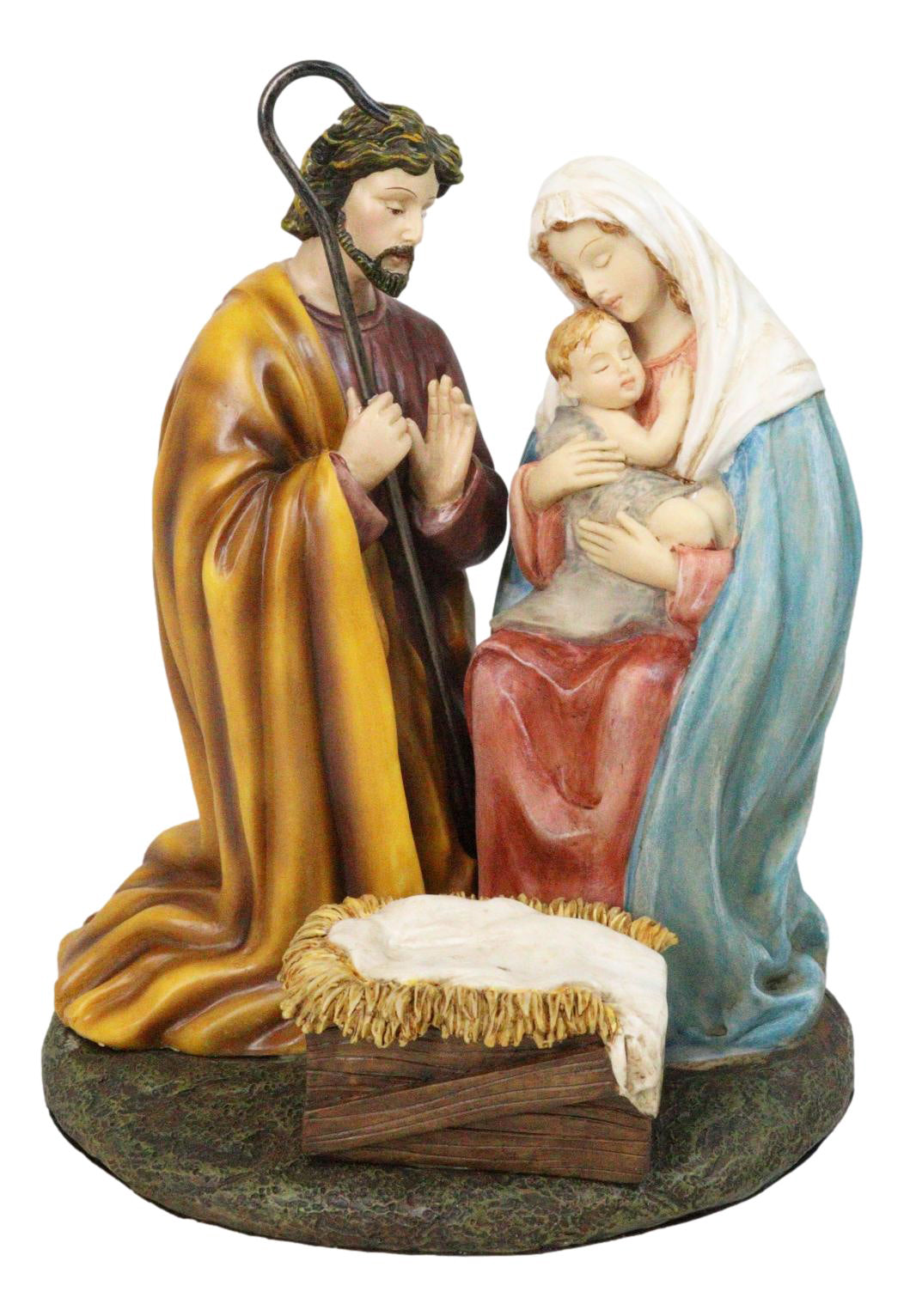 Christmas Bethlehem Holy Family Mother Mary Joseph and Child Jesus Figurine