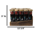 Pack Of 20 Dark Forest Fragranced Incense Sticks With Wood Holder Display Set
