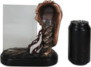 Patriotic Bald Eagle With American Flag Beveled Engravable Glass Frame 6"x4"