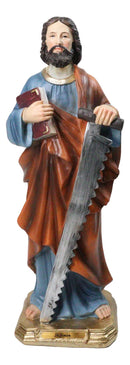 Apostle Of Jesus Martyr Saint Simon The Zealot With Long Saw Figurine 12" Series