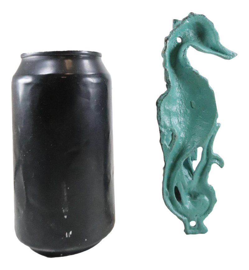 Cast Iron Verdigris Finish Sea Horse Door Knocker Cast Iron Verdigris Finish Sea Horse Door Knocker
