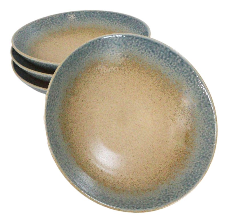 Pack Of 4 Blue River Ao Nagashi Collection Large Ramen Soup Dinner Bowl 36oz