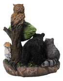 Cabin Companion Bear, Raccoon, Squirrel & Owl Friends Forest Campfire Figurine