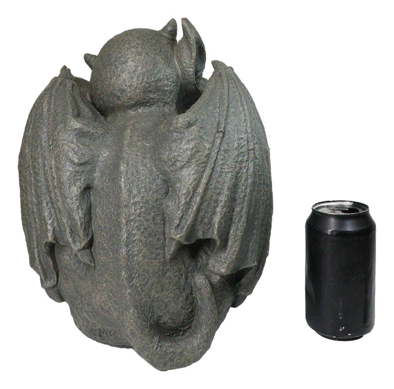 Gothic Stoic Warrior Notre Dame Gargoyle Sword Bearer Chimera Figurine 12"H