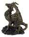 Forest Tree Ent Greenman Dendritic Dragon with Red Blood Moon Eyes Figurine