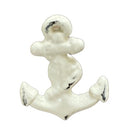 Set Of 6 Aged White Marine Sea Sailor Ship Anchor Drawer Cabinet Door Pull Knobs